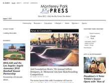 Tablet Screenshot of montereyparkpress.com